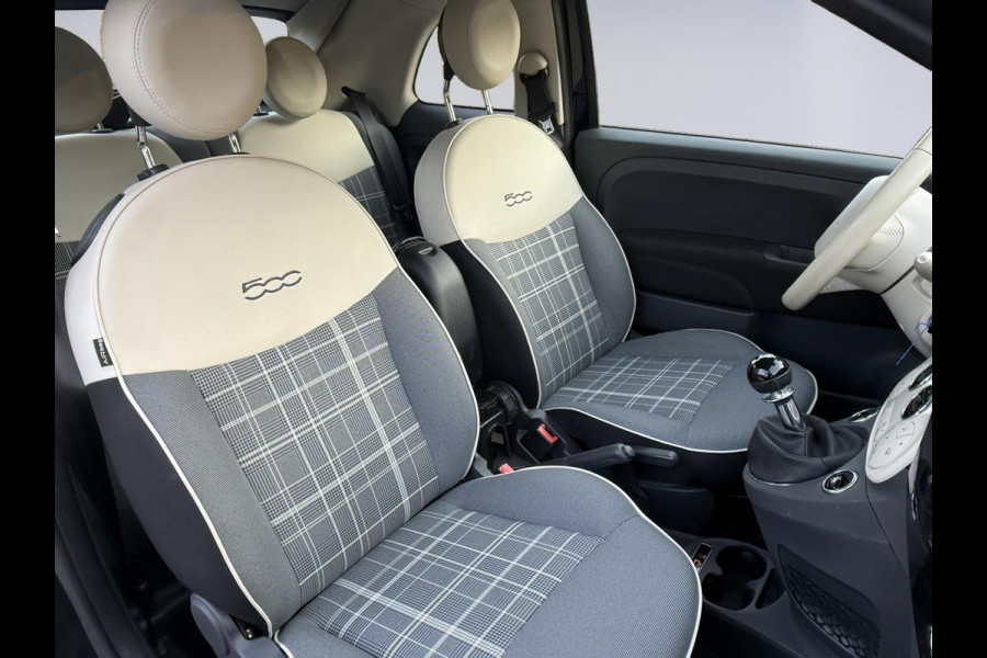 Fiat 500C 1.2 Popstar 4 cilinder , climaat control , cruisecontrol,16 inch, mooie uitvoering
