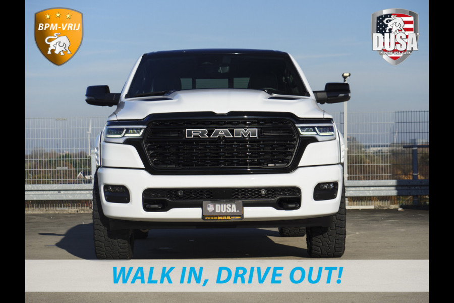 Dodge Ram | 1500 | Limited | Night | 3.0L Twin-Turbo I6 | High Output | | Passenger Display | 14,4 Touch Screen | Harman Kardon | RAMBOX Getoonde accessoires zijn verkrijgbaar tegen meerprijs