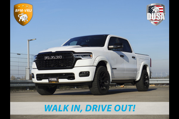 Dodge Ram | 1500 | Limited | Night | 3.0L Twin-Turbo I6 | High Output | | Passenger Display | 14,4 Touch Screen | Harman Kardon | RAMBOX Getoonde accessoires zijn verkrijgbaar tegen meerprijs