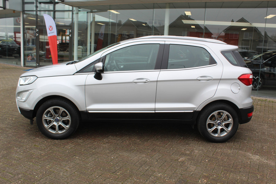 Ford EcoSport 1.0 EcoBoost Titanium , 125pk Hoge zit , slechts 39899km Climate control , Trekhaak , Navigatie , Bluetooth Parkeersensoren achter , Cruise control