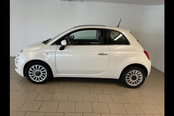 Fiat 500 0.9 TwinAir Turbo Lounge PANO AIRCO NAVI BLUETOOTH MULTI STUUR ELEK RAMEN CENT VERG VELGEN PDC ZEER NETTE AUTO