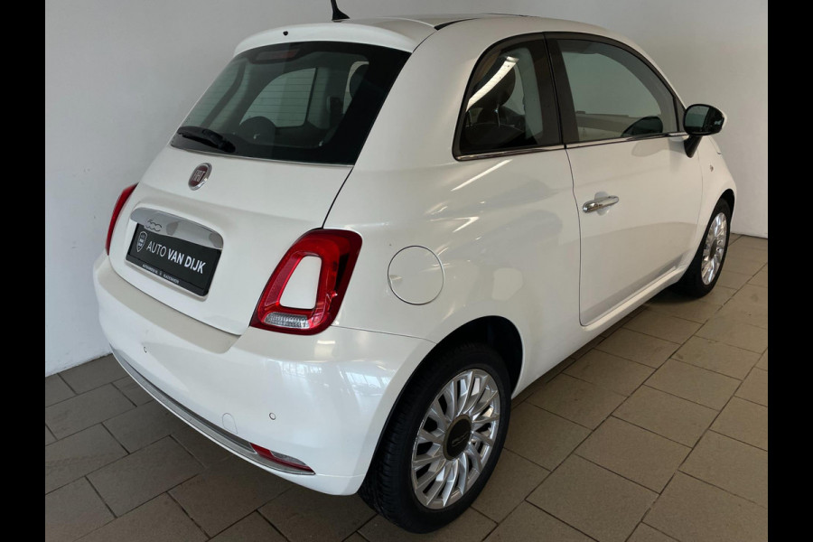 Fiat 500 0.9 TwinAir Turbo Lounge PANO AIRCO NAVI BLUETOOTH MULTI STUUR ELEK RAMEN CENT VERG VELGEN PDC ZEER NETTE AUTO