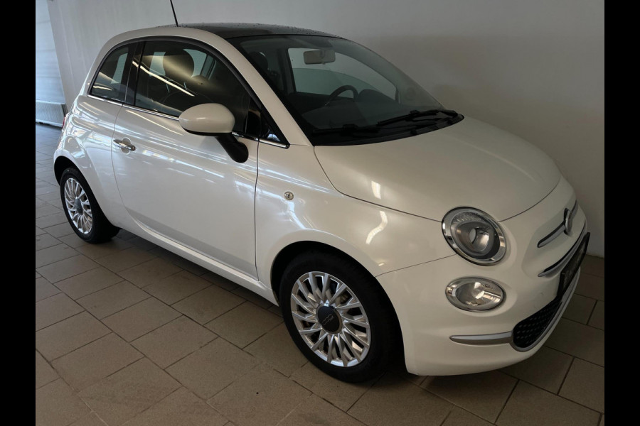Fiat 500 0.9 TwinAir Turbo Lounge PANO AIRCO NAVI BLUETOOTH MULTI STUUR ELEK RAMEN CENT VERG VELGEN PDC ZEER NETTE AUTO