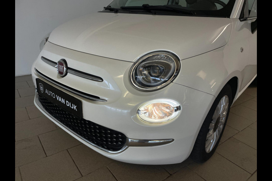 Fiat 500 0.9 TwinAir Turbo Lounge PANO AIRCO NAVI BLUETOOTH MULTI STUUR ELEK RAMEN CENT VERG VELGEN PDC ZEER NETTE AUTO