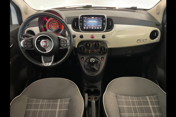 Fiat 500 0.9 TwinAir Turbo Lounge PANO AIRCO NAVI BLUETOOTH MULTI STUUR ELEK RAMEN CENT VERG VELGEN PDC ZEER NETTE AUTO