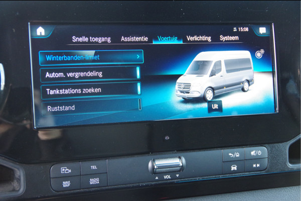 Mercedes-Benz Sprinter 319 3.0 CDI V6 L2H2 AUT. LED, 360 CAMERA, ADAPT. CRUISE, TREKHAAK, MBUX 10'', STANDKACHEL, NAVI, CLIMA, PARKEERSENSOREN, APPLE C