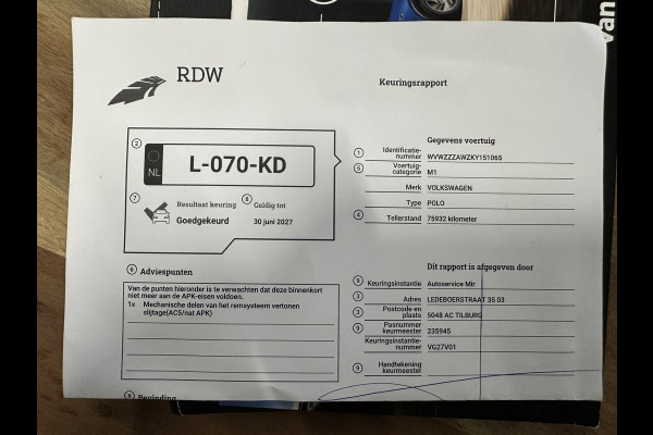 Volkswagen Polo 1.5 TSI Highline AUTOMAAT / CLIMA / CRUISE / STOELVERWARMING