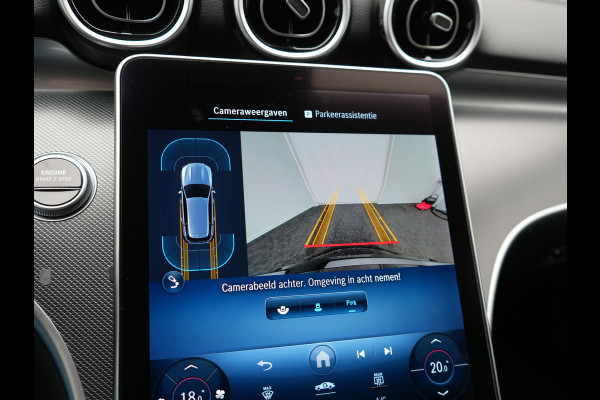 Mercedes-Benz C-Klasse Estate 300e Facelift Plug In Hybrid 313pk Dealer O.H PHEV | Trekhaak Af Fabriek | Adaptive Cruise | Burmester Soundsystem |  Digital LED | Camera | Sportstoelen Verwarmd | Sfeerverlichting | Pilot Assist | Navigatie | Virtual | DAB |