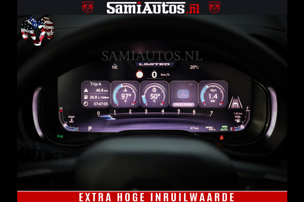 Dodge Ram 1500 Limited Night H.O 540HP 706Nm | Massage + Full Option | De Meest Luxe en Volle Pick-Up in zijn Klasse | Comfortabele Dubbele Cabine met Royale 5 Zitplaatsen | BPM vrij | Nu Leverbaar uit Voorraad | Voorraad Nr 2370 - 5411