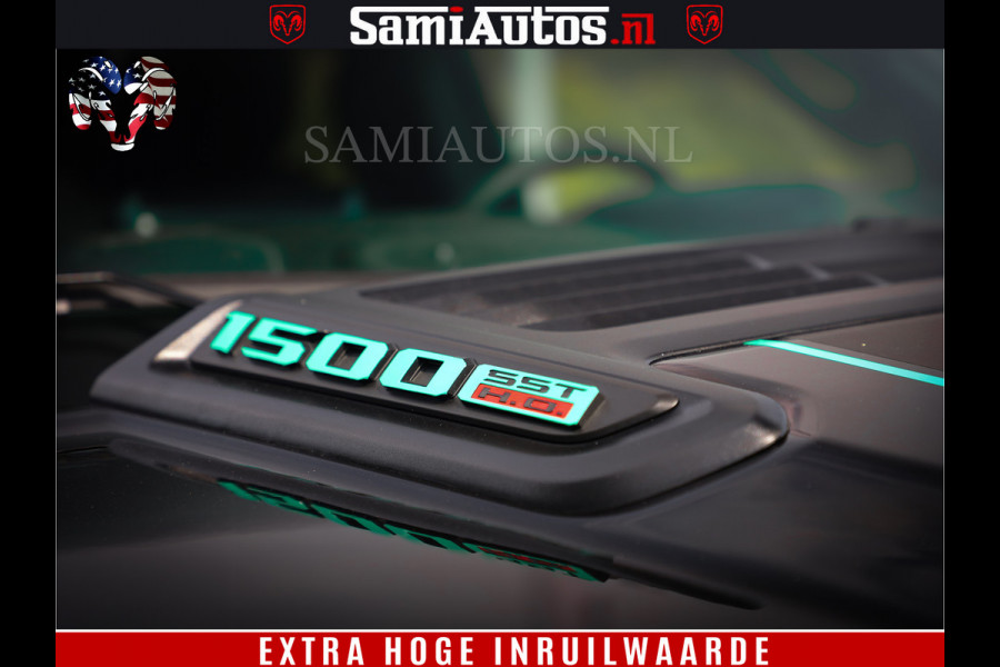 Dodge Ram 1500 Limited Night H.O 540HP 706Nm | Massage + Full Option | De Meest Luxe en Volle Pick-Up in zijn Klasse | Comfortabele Dubbele Cabine met Royale 5 Zitplaatsen | BPM vrij | Nu Leverbaar uit Voorraad | Voorraad Nr 2370 - 5411