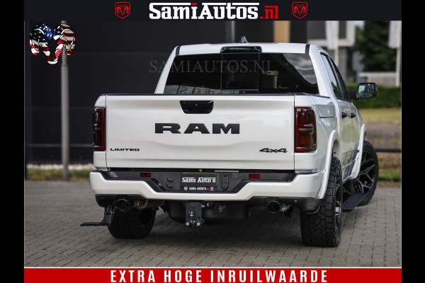 Dodge Ram 1500 1500 Limited Night High Output 540HP 706Nm | Massage + Full Option | De Meest Luxe en Volle Pick-Up in zijn Klasse | Comfortabele Dubbele Cabine met Royale 5 Zitplaatsen | BPM vrij | Nu Leverbaar uit Voorraad | Voorraad Nr 2352 - 7649