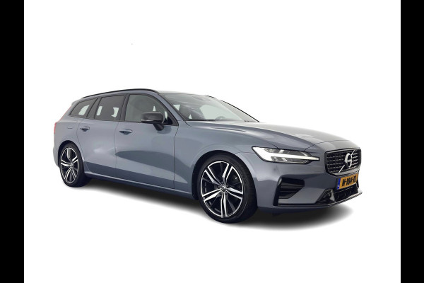 Volvo V60 2.0 B3 R-Design (INCL-BTW) *LEATHER-FABRIC | DIGI-COCKPIT | FULL-LED | MEMORY-PACK | HEATED-SPORTSEATS | LANE-ASSIST | NAVI-FULLMAP | CAMERA | DAB+ | PRIVACY-GLASS | ECC | PDC | TOWBAR | 19''ALU*