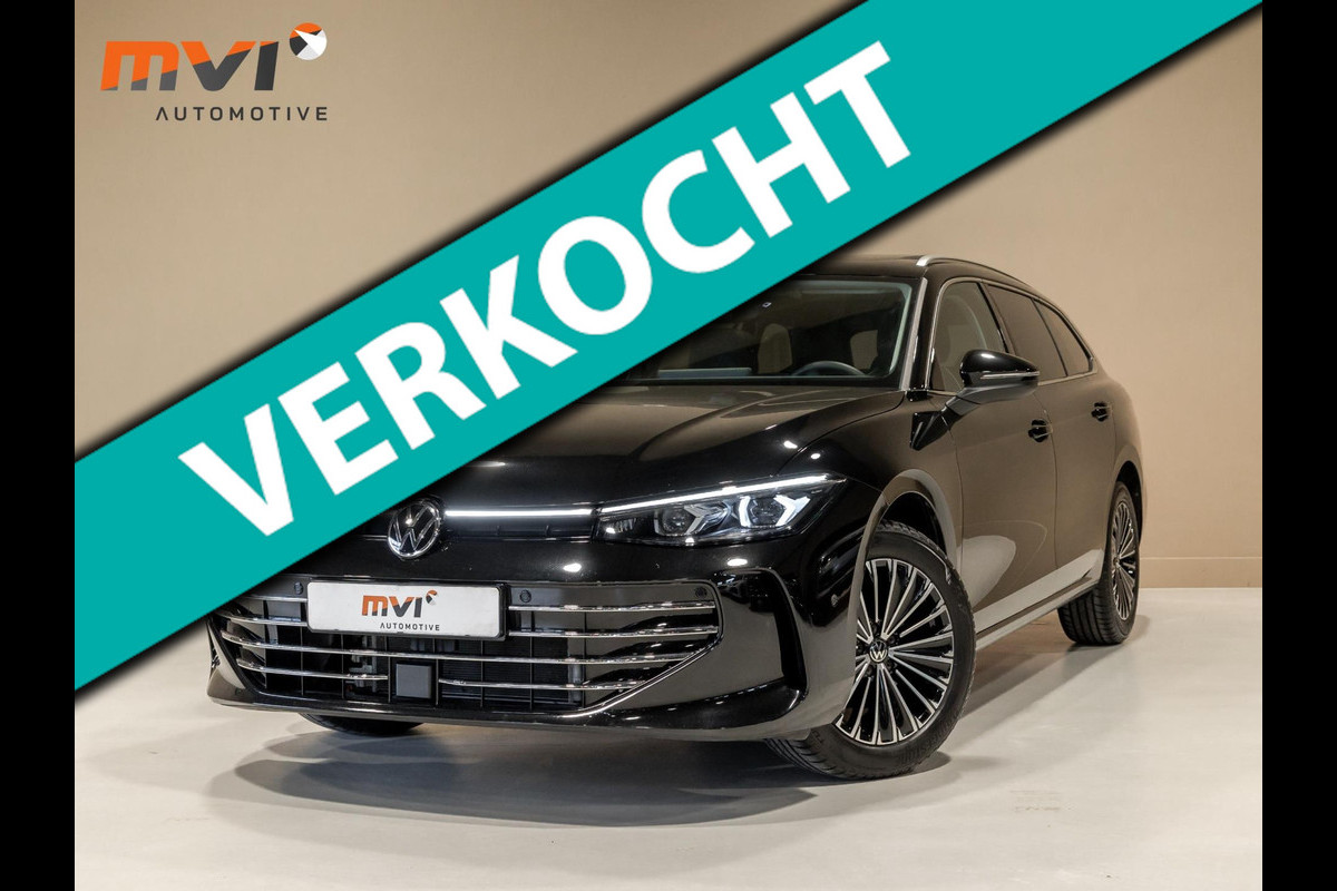 Volkswagen Passat Variant 1.5 eTSI Elegance Business / 150pk / Panorama dak / Trekhaak / Dodehoek / Stoel en stuur verwarming /
