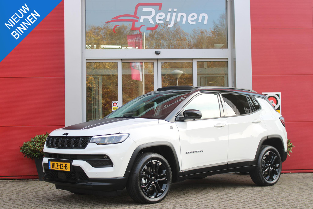 Jeep Compass 1.5T 142PK e-Hybrid North Star | PANORAMISCH SCHUIF / KANTEL DAK | ALPINE AUDIO SYSTEM | NAVIGATIE 10,25 "TOUCHSCREEN | APPLE CARPLAY/ANDROID AUTO | 360° ACHTERUITRIJ | DAB+ RADIO | CLIMATE CONTROL | GLOSS BLACK LICHTMETALEN VELGEN | ADAPTIVE / CRUISE CONTROL | DIGITAAL INSTRUMENTENPANEEL | ELEKTRISCH BEDIENBARE ACHTERKLEP | FULL LED KOPLAMPEN | LED MISTLAMPEN / BOCHTVERLICHTING | KEYLESS ENTRY & START | DRAADLOOS LADEN TELEFOON |