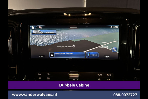 Mercedes-Benz Vito 116 CDI 164pk 9G-Tronic Automaat L2H1 Dubbele Cabine Fabrieksgarantie Euro6 Airco | 2x zijdeur | 5-Zits | 360 graden Camera | Na LED, LM velgen, 2500kg Trekhaak, Adaptieve Cruisecontrol, Parkeersensoren, Isofix, MBUX