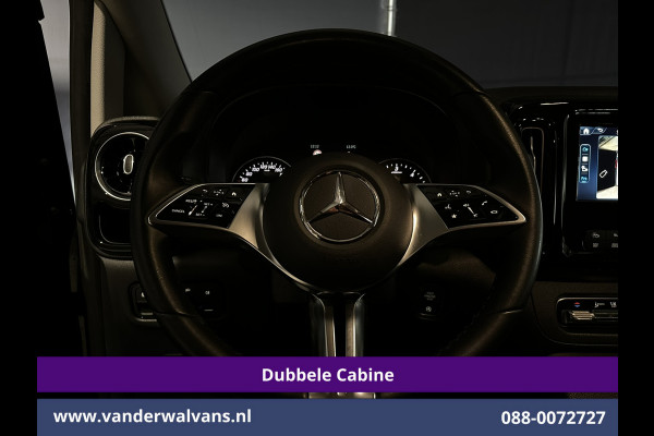 Mercedes-Benz Vito 116 CDI 164pk 9G-Tronic Automaat L2H1 Dubbele Cabine Fabrieksgarantie Euro6 Airco | 2x zijdeur | 5-Zits | 360 graden Camera | Na LED, LM velgen, 2500kg Trekhaak, Adaptieve Cruisecontrol, Parkeersensoren, Isofix, MBUX