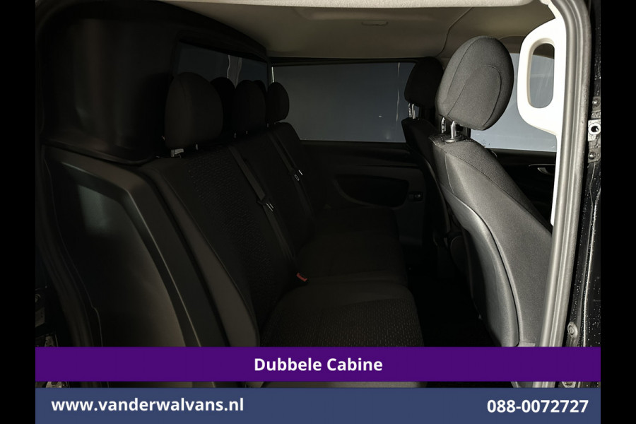 Mercedes-Benz Vito 116 CDI 164pk 9G-Tronic Automaat L2H1 Dubbele Cabine Fabrieksgarantie Euro6 Airco | 2x zijdeur | 5-Zits | 360 graden Camera | Na LED, LM velgen, 2500kg Trekhaak, Adaptieve Cruisecontrol, Parkeersensoren, Isofix, MBUX