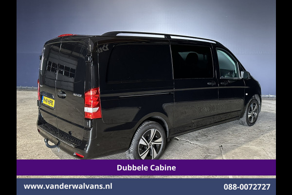 Mercedes-Benz Vito 116 CDI 164pk 9G-Tronic Automaat L2H1 Dubbele Cabine Fabrieksgarantie Euro6 Airco | 2x zijdeur | 5-Zits | 360 graden Camera | Na LED, LM velgen, 2500kg Trekhaak, Adaptieve Cruisecontrol, Parkeersensoren, Isofix, MBUX