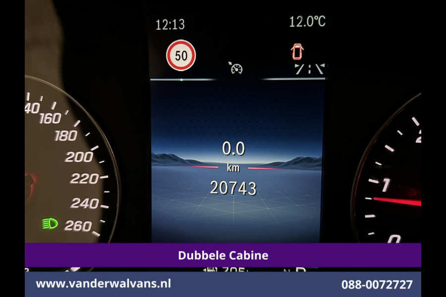 Mercedes-Benz Vito 116 CDI 164pk 9G-Tronic Automaat L2H1 Dubbele Cabine Fabrieksgarantie Euro6 Airco | 2x zijdeur | 5-Zits | 360 graden Camera | Na LED, LM velgen, 2500kg Trekhaak, Adaptieve Cruisecontrol, Parkeersensoren, Isofix, MBUX