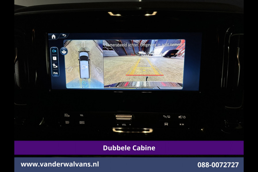 Mercedes-Benz Vito 116 CDI 164pk 9G-Tronic Automaat L2H1 Dubbele Cabine Fabrieksgarantie Euro6 Airco | 2x zijdeur | 5-Zits | 360 graden Camera LED, LM velgen, 2500kg Trekhaak, Adaptieve Cruisecontrol, Parkeersensoren, Isofix, MBUX