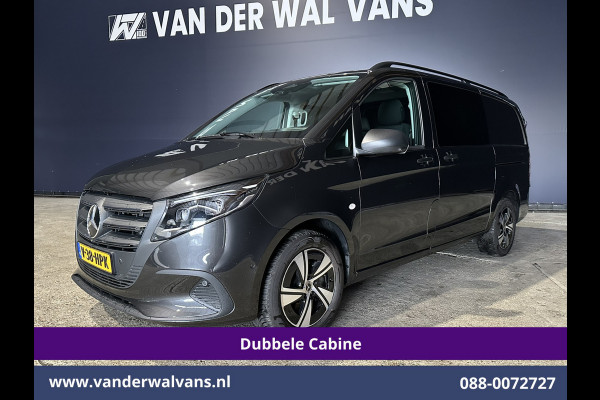 Mercedes-Benz Vito 116 CDI 164pk 9G-Tronic Automaat L2H1 Dubbele Cabine Fabrieksgarantie Euro6 Airco | 2x zijdeur | 5-Zits | 360 graden Camera LED, LM velgen, 2500kg Trekhaak, Adaptieve Cruisecontrol, Parkeersensoren, Isofix, MBUX