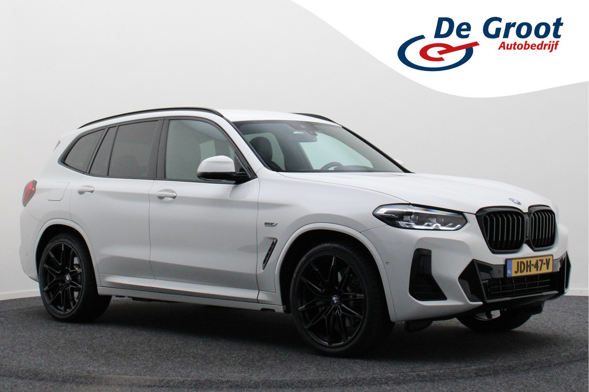 BMW X3 xDrive30e High Executive M-pakket Leer, Stoelverwarming, Camera, Cruise, Apple Carplay, LED, DAB, 21''