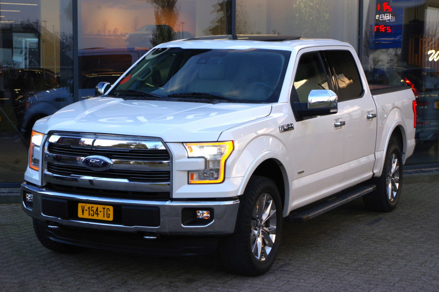 Ford USA F-150 3.5 V6 Ecoboost 370 PK SuperCrew, Trekhaak, Panoramadak, Stoelkoeling + -Verwarming, Leder
