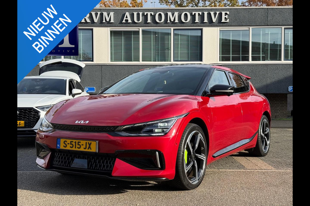 Kia Ev6 GT AWD 77.4 kWh 585PK!| PANO | KIA GARANTIE T/M 2029 | STOEL/STUUR VERW. | 360 CAMERA| ELEK. ACHTERKLEP| HEAD-UP| MERIDIAN AUDIO|