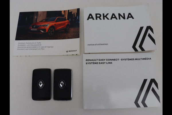 Renault Arkana 1.6 E-Tech Hybrid 145 R.S. Line | Panoramadak | Trekhaak | 360 Camera | Adaptive cruise | Stoelverwarming | Leder/Alcantara | Keyless | Full LED | Carplay | Park Assist | Stuurverwarming