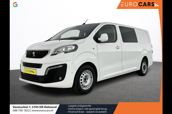 Peugeot Expert Long Dubbele Cabine Asphalt L3 2.0 HDi 120pk Aut-8 Airco Navi Carplay Cruise Control Trekhaak Lang Luxe Dubbele Cabine