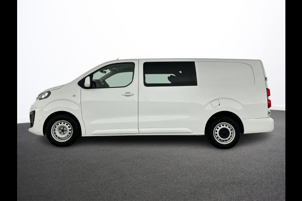 Peugeot Expert Long Dubbele Cabine Asphalt L3 2.0 HDi 120pk Aut-8 Airco Navi Carplay Cruise Control Trekhaak Lang Luxe Dubbele Cabine