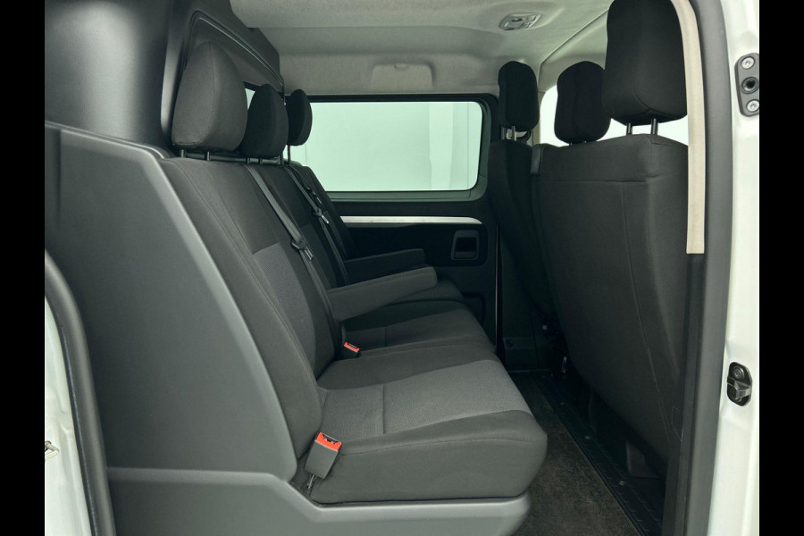 Peugeot Expert Long Dubbele Cabine Asphalt L3 2.0 HDi 120pk Aut-8 Airco Navi Carplay Cruise Control Trekhaak Lang Luxe Dubbele Cabine