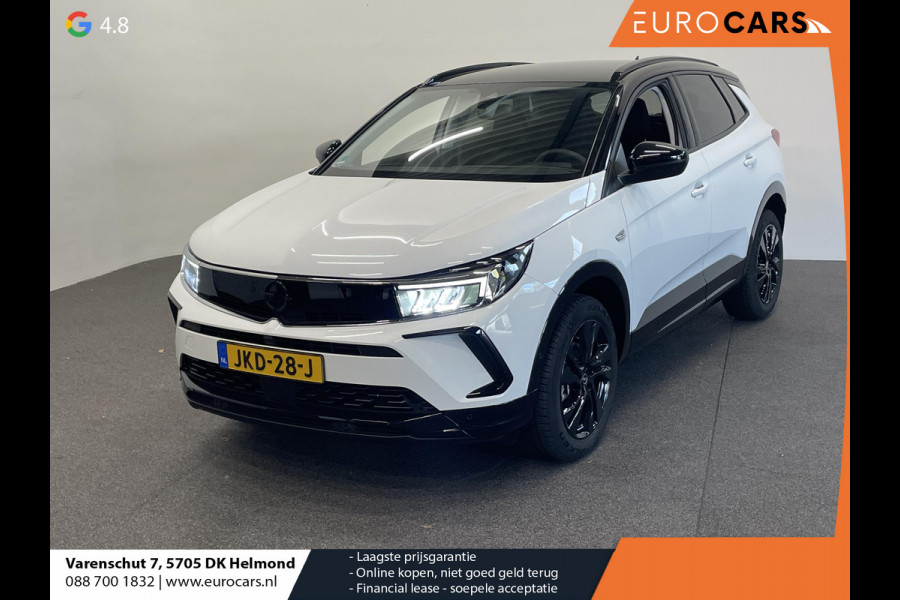 Opel Grandland 1.2 Turbo GS Auto. Navigatie Apple Carplay/Android Auto Camera Parkeersensoren achter Cruise Control Dodehoek assistent Stoel- en stuurverwarming Lichtmetalen velgen Virtual Cockpit Climate Control