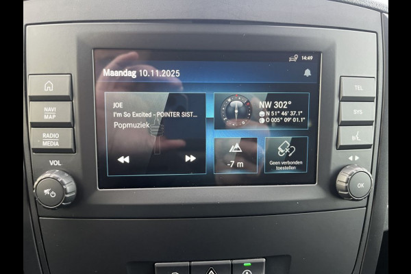 Mercedes-Benz Vito 116 CDI 164pk E6 XL Extra Lang BPM Vrij! Lease €421 /m, Airco, Navi+Camera, Trekhaak, PDC V+A, Onderhoudshistorie aanwezig