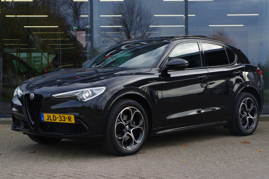 Alfa Romeo Stelvio 2.0 T 280 PK AWD Q4 Veloce, Adap. Onderstel, Panoramadak, Trekhaak, H/K Sound, Lederen Sportstoelen