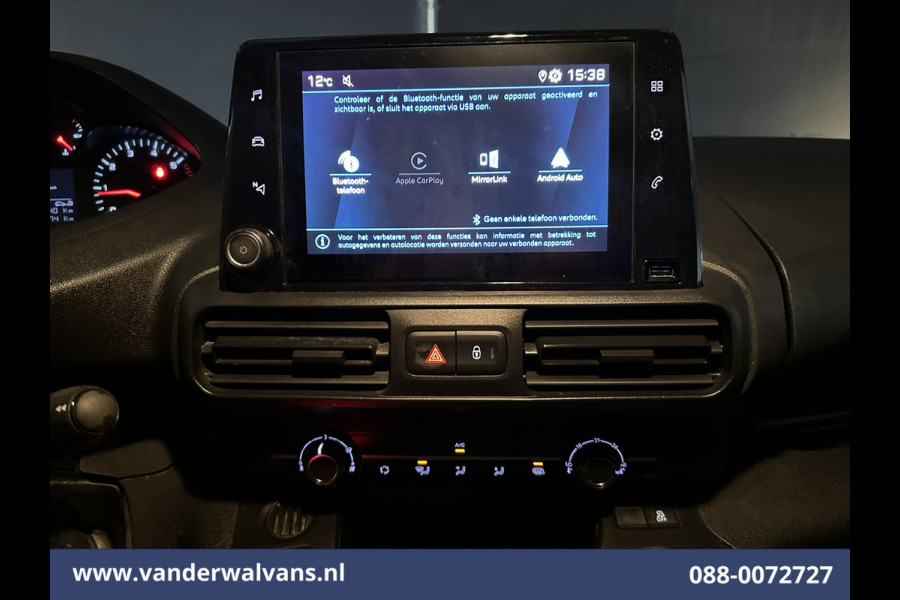 Peugeot Partner 1.5 BlueHDI 102pk L1H1 Euro6 Airco | Apple Carplay | Android Auto | Cruisecontrol | Trekhaak Parkeersensoren
