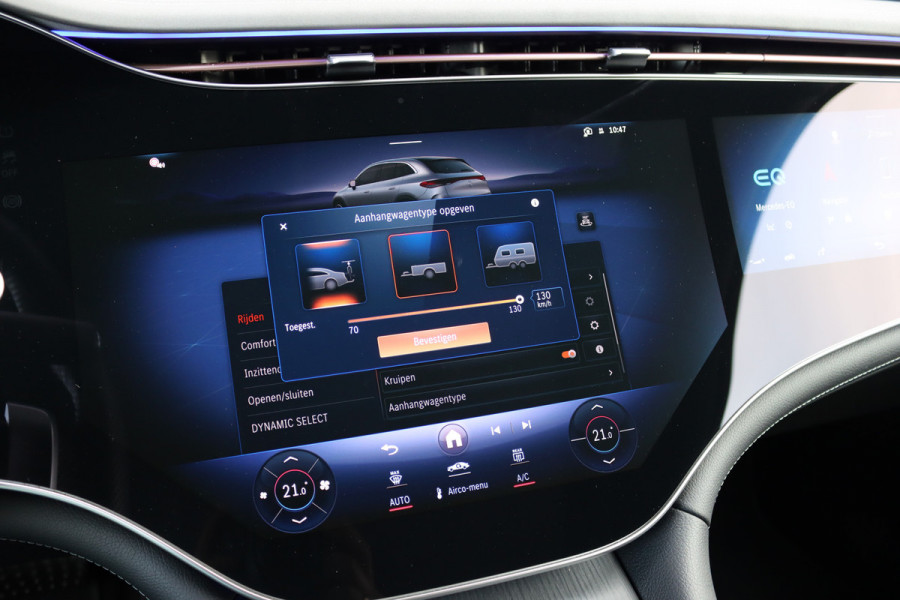 Mercedes-Benz EQE SUV 350+ Premium AMG Line 96 kWh | Hyperscreen | Airmatic | Distronic+ | Trekhaak | Burmester | 22kW | Digital Light | Augmented Reality | Leder | Keyless Go | Surround Camera |