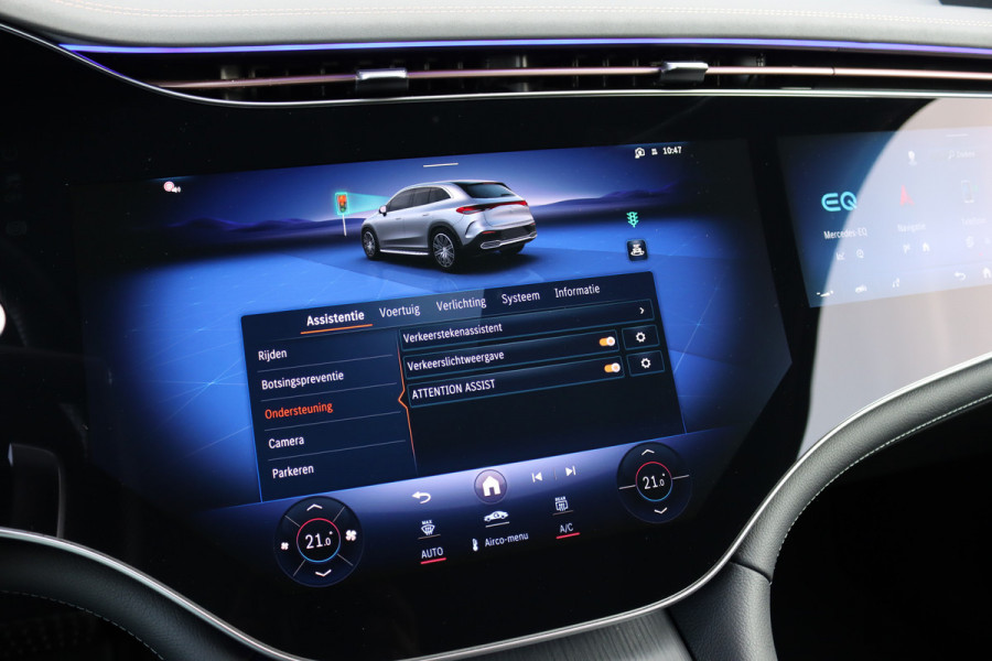 Mercedes-Benz EQE SUV 350+ Premium AMG Line 96 kWh | Hyperscreen | Airmatic | Distronic+ | Trekhaak | Burmester | 22kW | Digital Light | Augmented Reality | Leder | Keyless Go | Surround Camera |