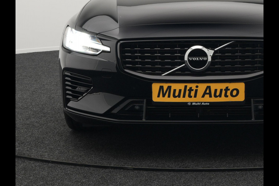Volvo V60 T6 Recharge AWD R-Design LONG RANGE Plug In Hybrid Dealer O.H. PHEV | Panodak | Lederen Sportstoelen Memory | Harman Kardon | Apple Carplay | Navigatie | Camera | L.M. 19" | DAB | Virtual |