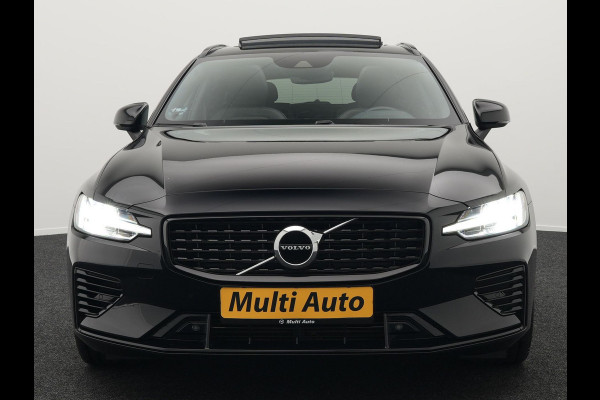 Volvo V60 T6 Recharge AWD R-Design LONG RANGE Plug In Hybrid Dealer O.H. PHEV | Panodak | Lederen Sportstoelen Memory | Harman Kardon | Apple Carplay | Navigatie | Camera | L.M. 19" | DAB | Virtual |