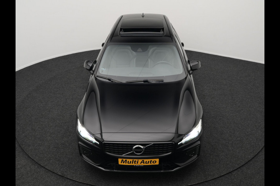 Volvo V60 T6 Recharge AWD R-Design LONG RANGE Plug In Hybrid Dealer O.H. PHEV | Panodak | Lederen Sportstoelen Memory | Harman Kardon | Apple Carplay | Navigatie | Camera | L.M. 19" | DAB | Virtual |
