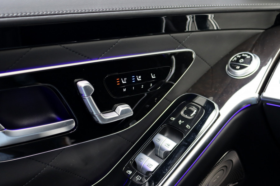 Mercedes-Benz S-Klasse 400d 4MATIC Lang AMG Line Aut9 | Airmatic | Achterasbesturing | Distronic+ | Zonweringspakket | Burmester | Stoelventilatie | Verwarmd Stuurwiel | HUD | Vlakkenverwarming |