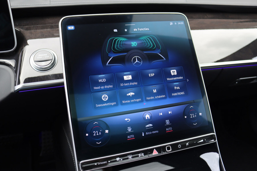 Mercedes-Benz S-Klasse 400d 4MATIC Lang AMG Line Aut9 | Airmatic | Achterasbesturing | Distronic+ | Zonweringspakket | Burmester | Stoelventilatie | Verwarmd Stuurwiel | HUD | Vlakkenverwarming |