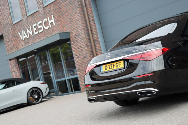 Mercedes-Benz S-Klasse 400d 4MATIC Lang AMG Line Aut9 | Airmatic | Achterasbesturing | Distronic+ | Zonweringspakket | Burmester | Stoelventilatie | Verwarmd Stuurwiel | HUD | Vlakkenverwarming |