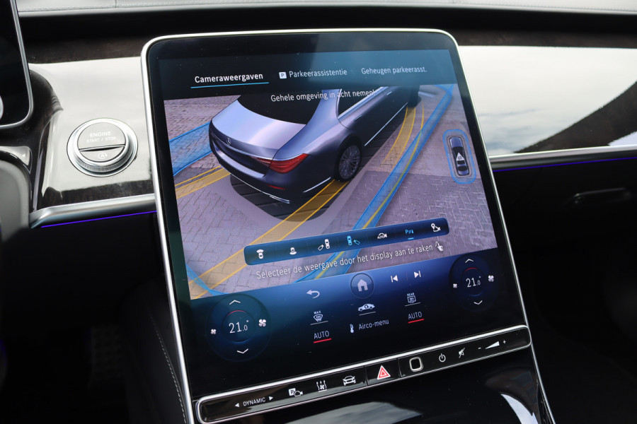 Mercedes-Benz S-Klasse 400d 4MATIC Lang AMG Line Aut9 | Airmatic | Achterasbesturing | Distronic+ | Zonweringspakket | Burmester | Stoelventilatie | Verwarmd Stuurwiel | HUD | Vlakkenverwarming |