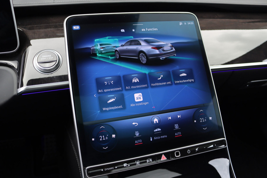 Mercedes-Benz S-Klasse 400d 4MATIC Lang AMG Line Aut9 | Airmatic | Achterasbesturing | Distronic+ | Zonweringspakket | Burmester | Stoelventilatie | Verwarmd Stuurwiel | HUD | Vlakkenverwarming |
