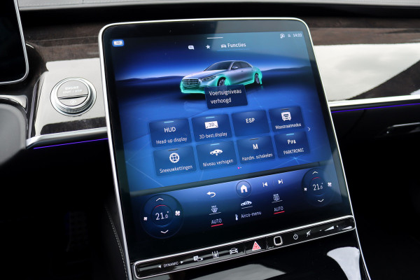 Mercedes-Benz S-Klasse 400d 4MATIC Lang AMG Line Aut9 | Airmatic | Achterasbesturing | Distronic+ | Zonweringspakket | Burmester | Stoelventilatie | Verwarmd Stuurwiel | HUD | Vlakkenverwarming |