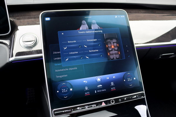 Mercedes-Benz S-Klasse 400d 4MATIC Lang AMG Line Aut9 | Airmatic | Achterasbesturing | Distronic+ | Zonweringspakket | Burmester | Stoelventilatie | Verwarmd Stuurwiel | HUD | Vlakkenverwarming |