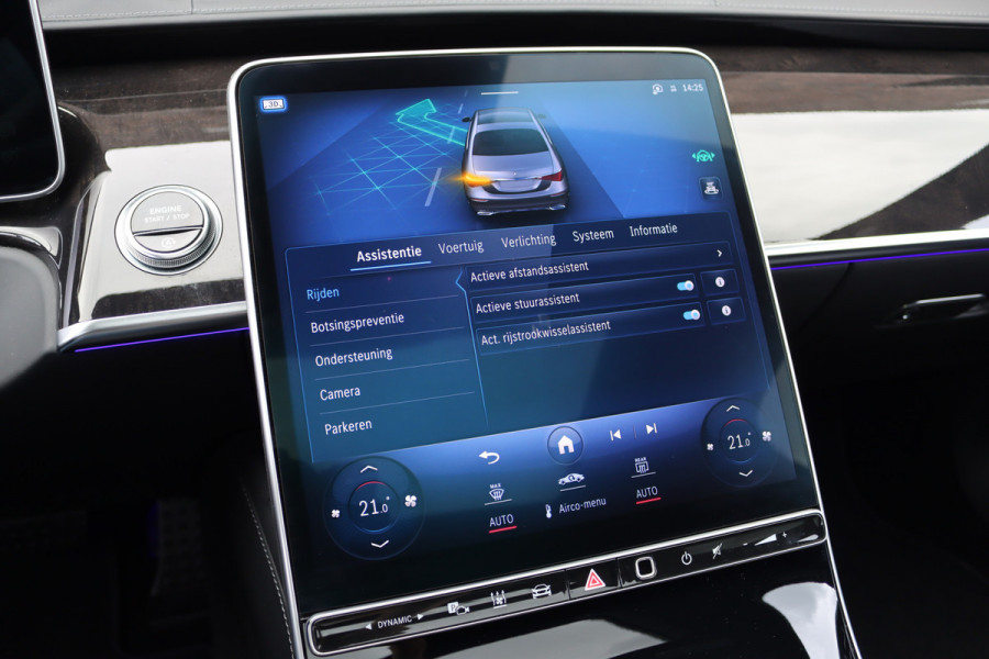 Mercedes-Benz S-Klasse 400d 4MATIC Lang AMG Line Aut9 | Airmatic | Achterasbesturing | Distronic+ | Zonweringspakket | Burmester | Stoelventilatie | Verwarmd Stuurwiel | HUD | Vlakkenverwarming |