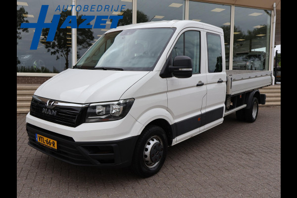 MAN TGE 50 2.0 TDI 177 PK DSG AUT. D.C. DUBBEL LUCHT 7-PERS. OPEN LAADBAK + 3500 KG TREKHAAK | STANDKACHEL